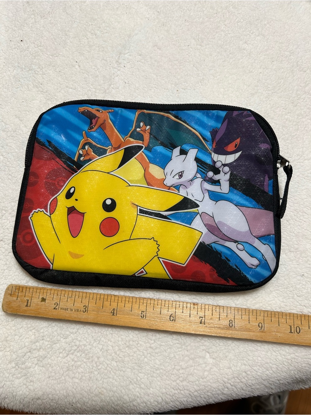 Pokémon Yellow Pikachu Kids Zip Pouch - Blue/Red